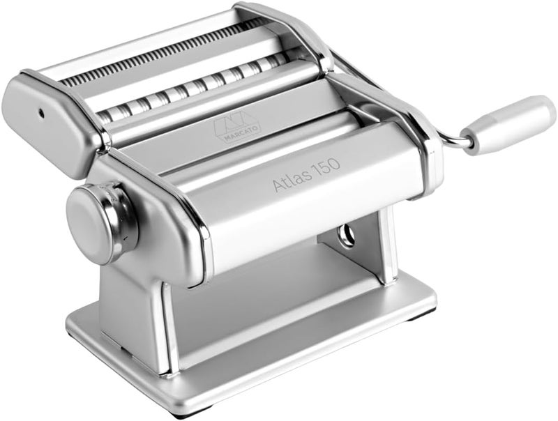 MARCATO Marcato Atlas Ice Pasta Machine Manual Dough Cutter Chrome Steel and Anodized Aluminium Elegant design 20 x 20 x 15 cm Easy to use  - Image 1