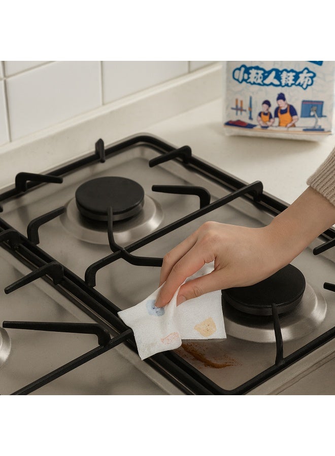 مناديل مطبخ قابلة للغسل 20×20 سم 500 منديل لتنظيف البوتاجاز والأسطح وإزالة الدهون متعددة الاستخدام للمطبخ والمنزل - Image 3