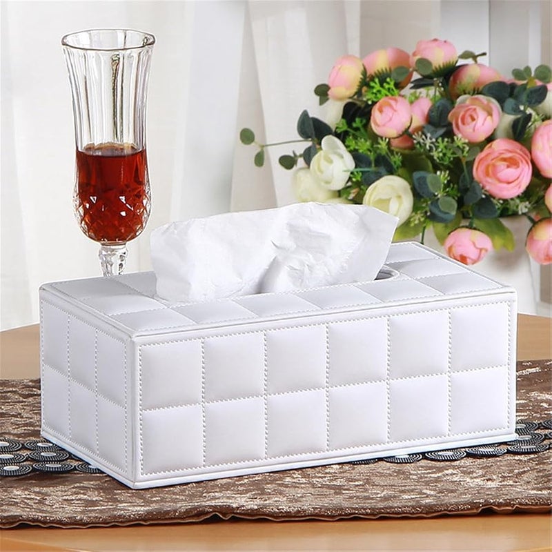 Black PU Leather Tissue Box for Living Room and Office Decoration - Image 5