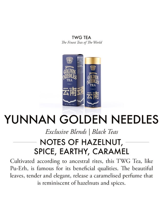 TWG Tea Yunnan Golden Needles, Loose Leaf Black Tea Blend in Haute Couture Tea Tin Gift, 40g - Image 3