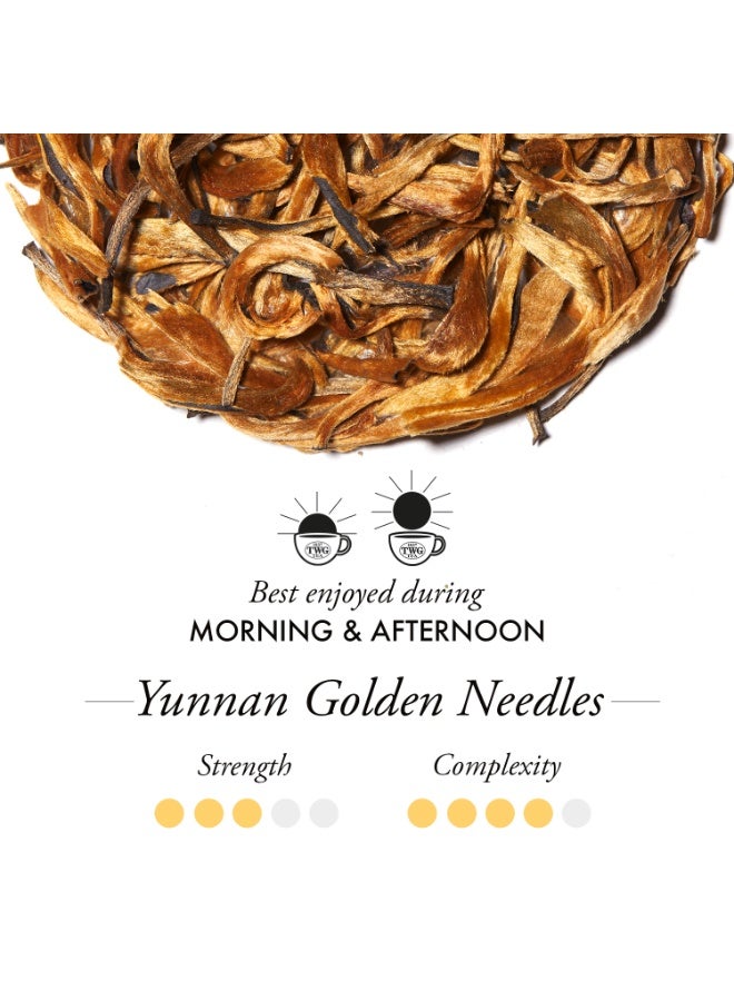 TWG Tea Yunnan Golden Needles, Loose Leaf Black Tea Blend in Haute Couture Tea Tin Gift, 40g - Image 2
