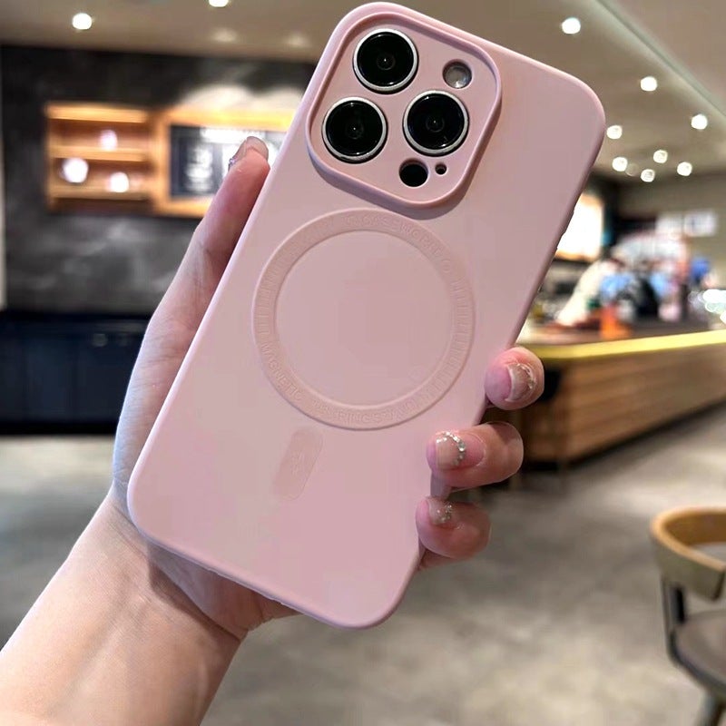 TOMO Cloud-Sensing Magnetic Liquid Silicone Case for iPhone 16, 17 Pro Max, and More - Soft Shockproof Cover with Anti-Fingerprint Features