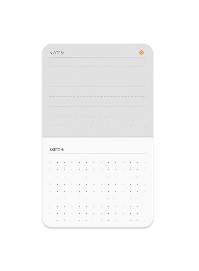 Notsu To Do List Grid Index Cards 3x5 | 50 Task Planner Foldable Vertical Notecards with Rounded Corners - Image 3
