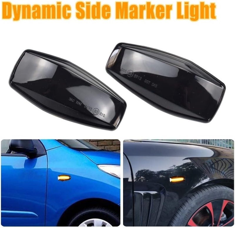 QASULER Dynamic Turn Signal Side Marker Light - Image 5