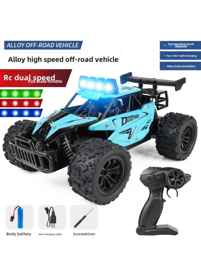 1:16 Alloy Off-road High-speed Vehicle 2.4G Full-scale Remote Control Racing Hot-selling High-speed Off-road Vehicle Toys-Color:Ordinary Version Pvc-blue-Scale:1:16  - Image 3