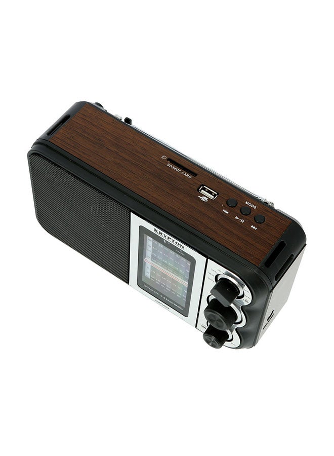 KRYPTON Rechargeable Radio with MP3 Player, Good Sound Quality, 8 Band, USB, TF, FM Functions, Bluetooth and Lightweight Design KNR5096 Silver/Black - Image 4