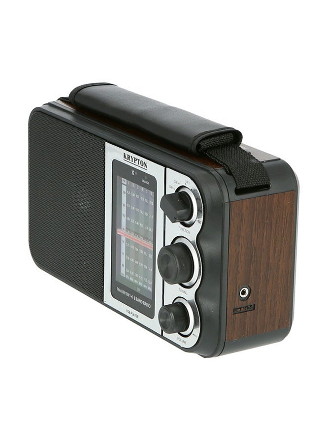 KRYPTON Rechargeable Radio with MP3 Player, Good Sound Quality, 8 Band, USB, TF, FM Functions, Bluetooth and Lightweight Design KNR5096 Silver/Black - Image 1