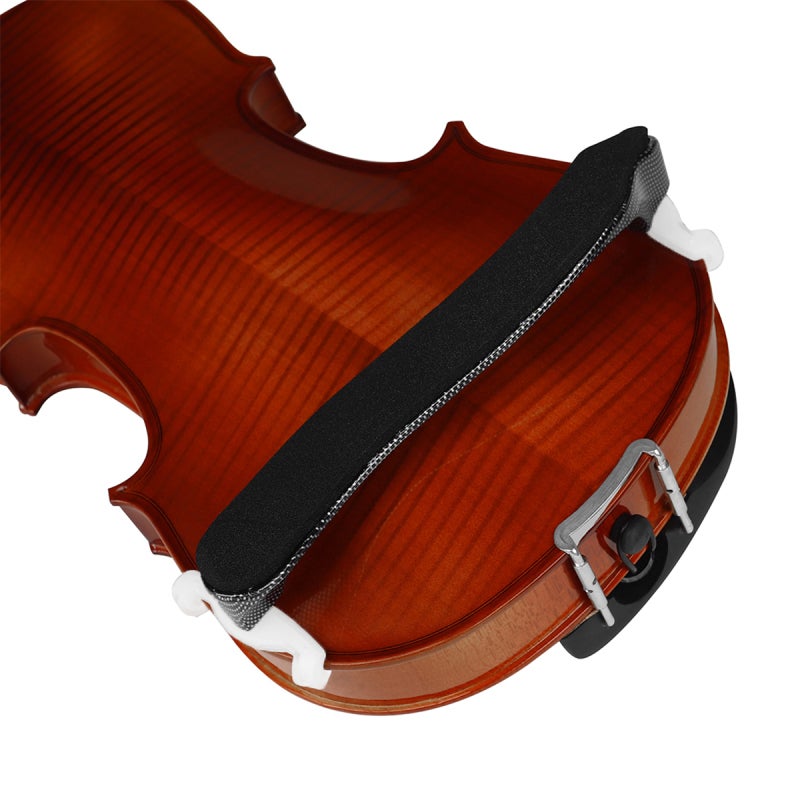 IRIN Violin Shoulder Rest: Adjustable For 4/4 And 3/4 Violins - Comfortable Thick Foam Pad, Durable Anti-Aging Silicone Feet, Stylish Black & White Finish For Violin Players - Image 4