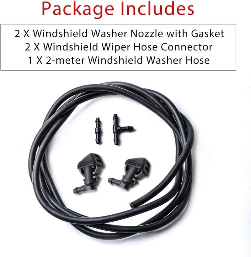 OTUAYAUTO Windshield Washer Nozzles Kit for Jeep Liberty, Commander, and Dodge Nitro - Image 4