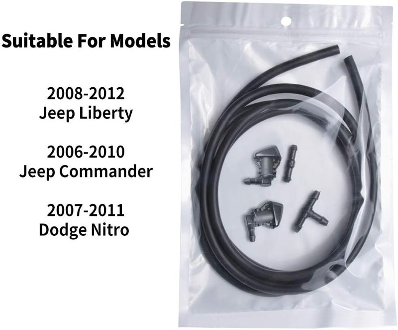 OTUAYAUTO Windshield Washer Nozzles Kit for Jeep Liberty, Commander, and Dodge Nitro - Image 5