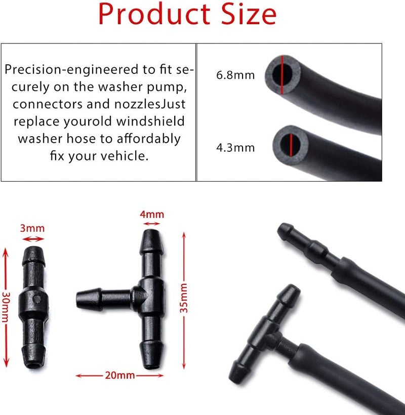 OTUAYAUTO Windshield Washer Nozzles Kit for Jeep Liberty, Commander, and Dodge Nitro - Image 3