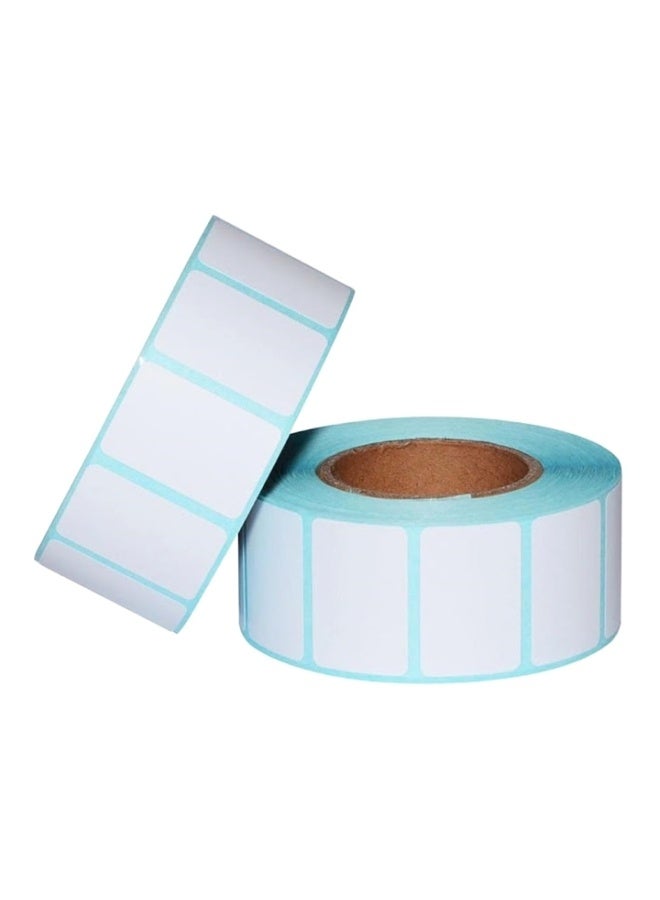 2 Rolls Thermal Label Sticker White - Image 1