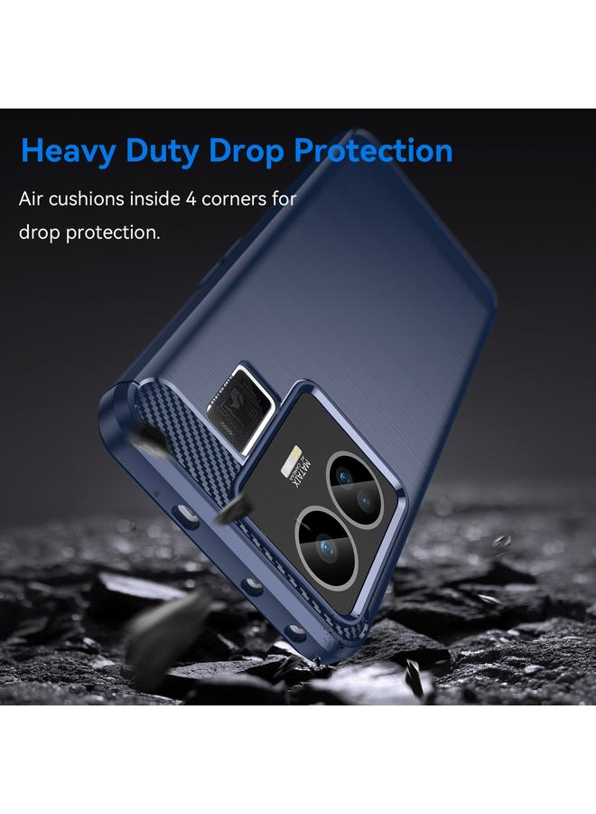 S-TOP Case For Realme GT Neo 5 Brushed Texture Carbon Fiber TPU Phone Case - Image 3