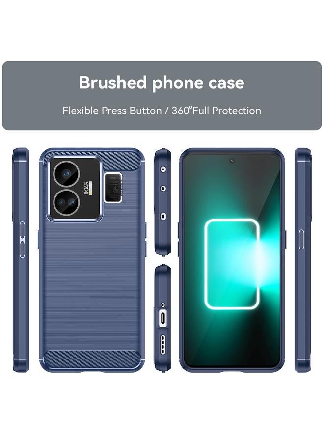 S-TOP Case For Realme GT Neo 5 Brushed Texture Carbon Fiber TPU Phone Case - Image 2