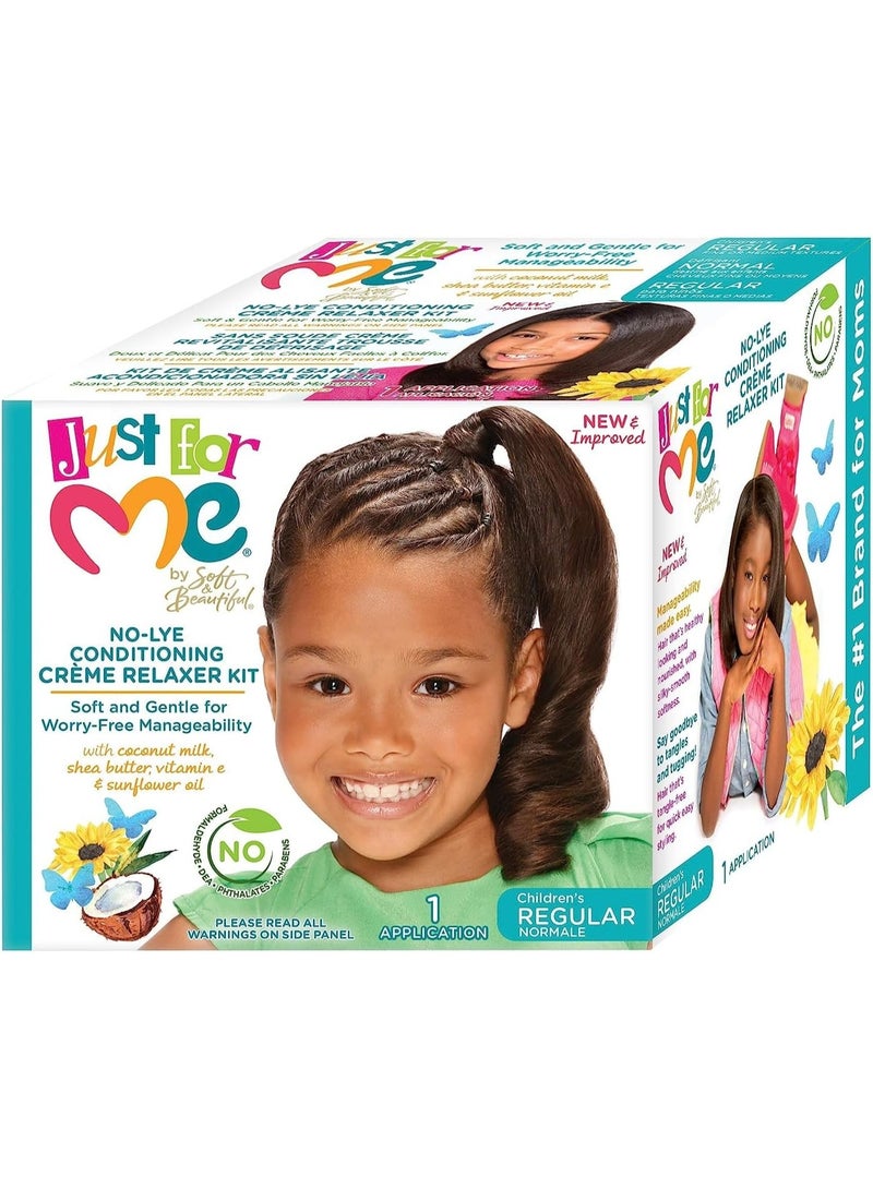 Just for Me No-Lye Regular Conditioning Creme Relaxer Kit