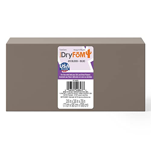 FloraCraft Floral Desert DryFōM Brick 2.8 Inch x 3.8 Inch x 7.8 Inch Brown - Image 1