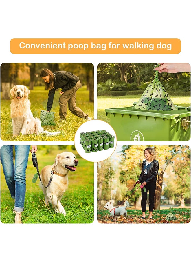 SKY-TOUCH SKY-TOUCH 20Rolls-300pcs Dog Poop Bags Pet Dog Supplies for Dogs include 1pcs Green Adjustable Dispenser，Extra Thick and Strong, 100% Leak Proof, Biodegradable Waste Bag  - Image 3