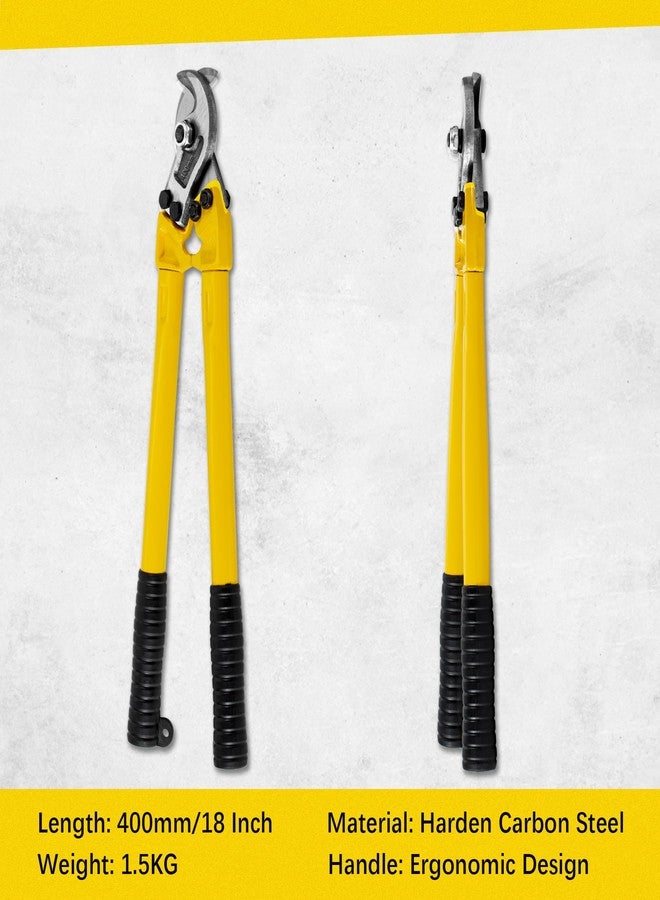 AUPREX 18 Inch Heavy Duty Cable Cutter with Long Handle, Harden Carbon Steel Cable Cutter for Aluminum Cable, Copper Wire and Communication Cables. - Image 2
