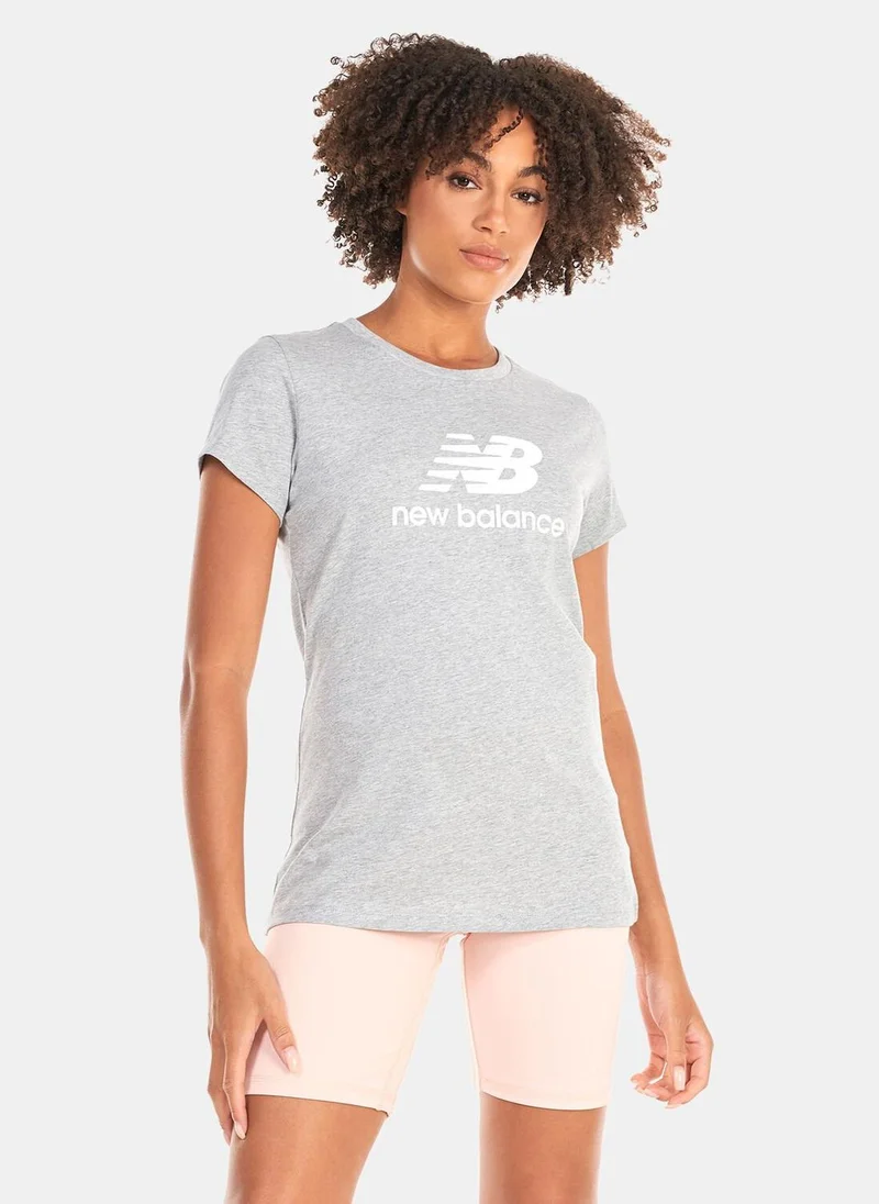 New Balance Women's Essentials Stacked Logo T-Shirt