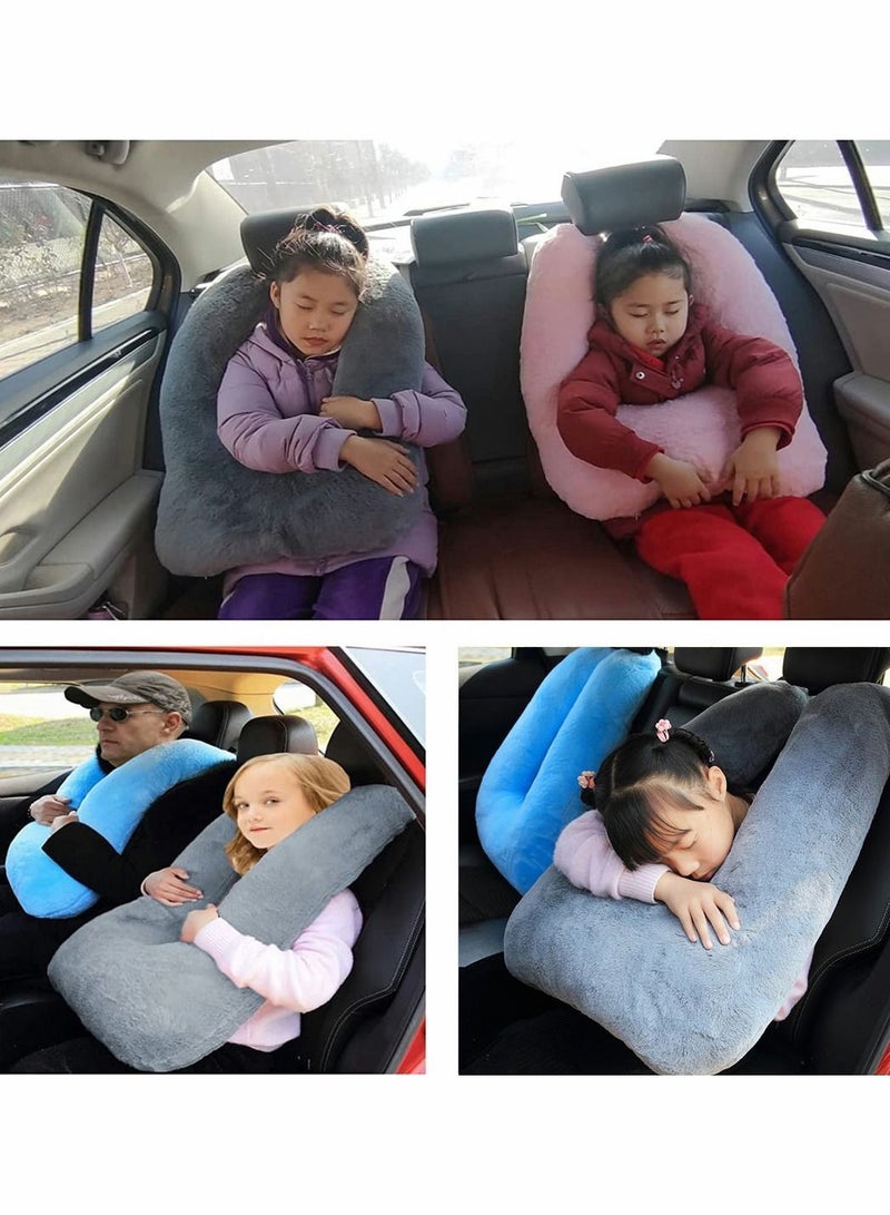 واي آند دي Car Travel Pillow Neck for Airplane Preium PP Cotton U Cushion Comfortable & Breathable Cover Long-Distance of Adult Children Kids - Image 3