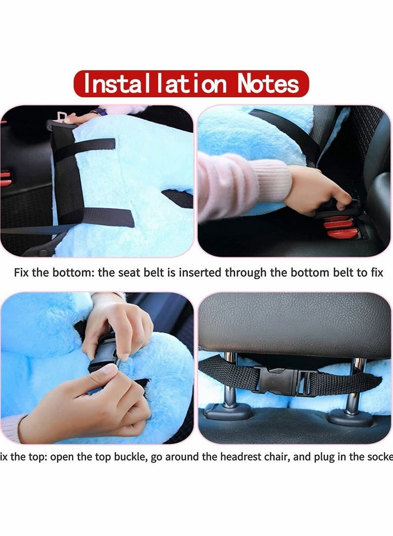 واي آند دي Car Travel Pillow Neck for Airplane Preium PP Cotton U Cushion Comfortable & Breathable Cover Long-Distance of Adult Children Kids - Image 5