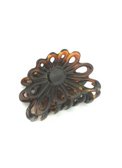 Parcelona French Plume Tortoise Shell Small Celluloid Jaw Hair Claw Clip Clamp Clutcher 2 Inches  - Image 1