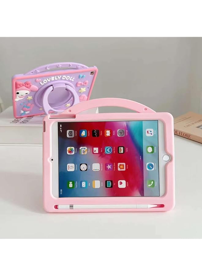 erorex Kids Case For Samsung Galaxy Tab A9 Plus 11 Inch 2023 With Pencil Holder: 360°Rotatable Stand Kids Soft Silicone Cover For Galaxy Tab A9 Plus Sm-X210 X216 X218 Purple  - Image 4