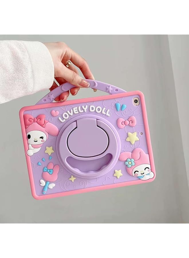 erorex Kids Case For Samsung Galaxy Tab A9 Plus 11 Inch 2023 With Pencil Holder: 360°Rotatable Stand Kids Soft Silicone Cover For Galaxy Tab A9 Plus Sm-X210 X216 X218 Purple  - Image 3