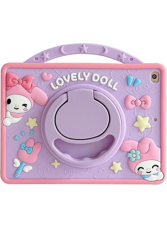 erorex Kids Case For Samsung Galaxy Tab A9 Plus 11 Inch 2023 With Pencil Holder: 360°Rotatable Stand Kids Soft Silicone Cover For Galaxy Tab A9 Plus Sm-X210 X216 X218 Purple  - Image 2