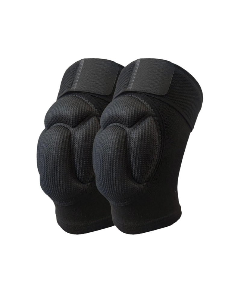 Massmot 1Pair Knee Pads with Non-Slip Bandage, Protective Knee Pads, Thick Sponge Anti-slip, Collision Avoidance Knee Sleeve (L) - Image 1