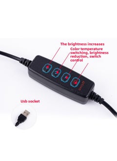 General Net Red Live Lighting Lamp 10 Inch Beauty Rejuvenation Beauty Pupil Self-timer Ring LED Mobile Phone Bracket Light-Light Source Color:8inch Fill Light + Desktop Stand  - Image 5