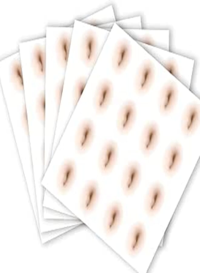 NKD Belly Button Tattoo Sticker Temporary Simulation Of Disposable Fake for Women Girls(80 pc)