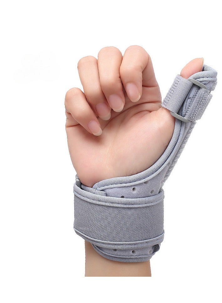 دعامة الإبهام والمعصم القابلة للانعكاس لكلتا اليدين جبيرة دعم مريحة من سبيكا لالتواء المفاصل لالتهاب المفاصل بلاك بيري الإبهام خفيفة الوزن وقابلة للتنفس للجنسين رمادي 1 عبوة - Image 5