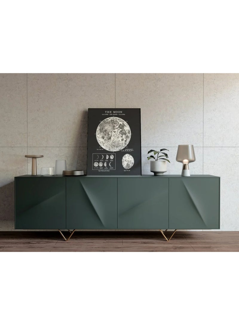 TNESSENTIAL THE MOON ASTRONOMY CANVAS POSTER - Image 2