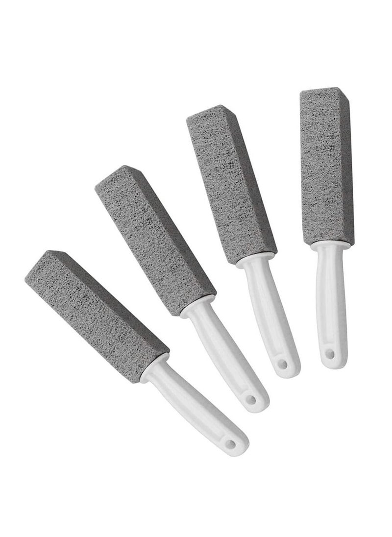 Y&D - 4 Pack Pumice Cleaning Stone with Handle, Toilet Bowl Ring Remover Cleaner Brush Stains and Hard Water Rust Grill Griddle - Image 1