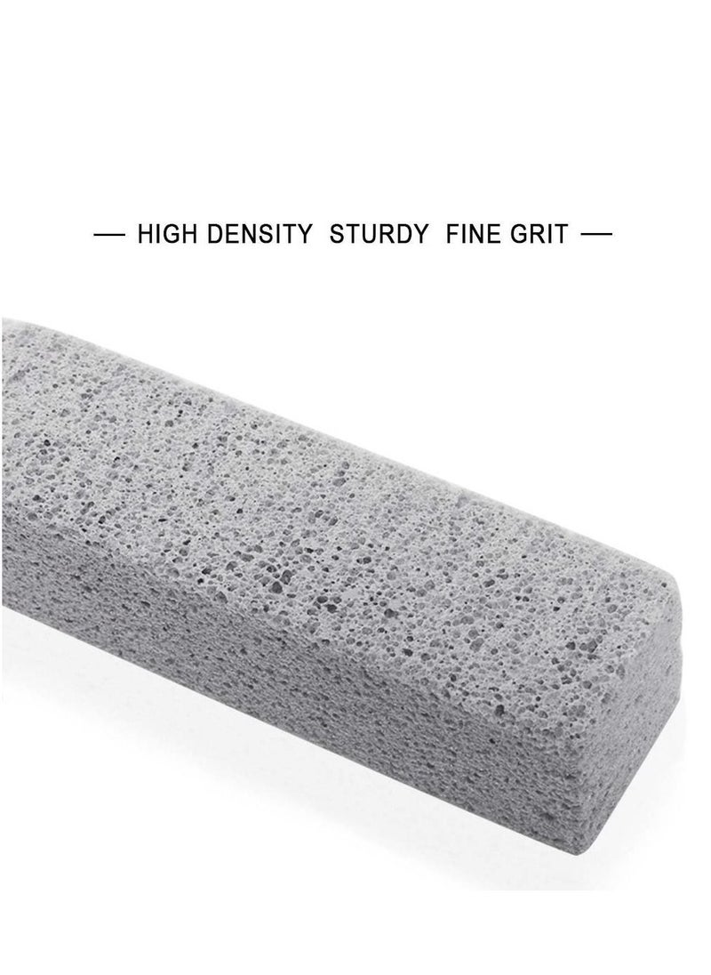 Y&D - 4 Pack Pumice Cleaning Stone with Handle, Toilet Bowl Ring Remover Cleaner Brush Stains and Hard Water Rust Grill Griddle - Image 1