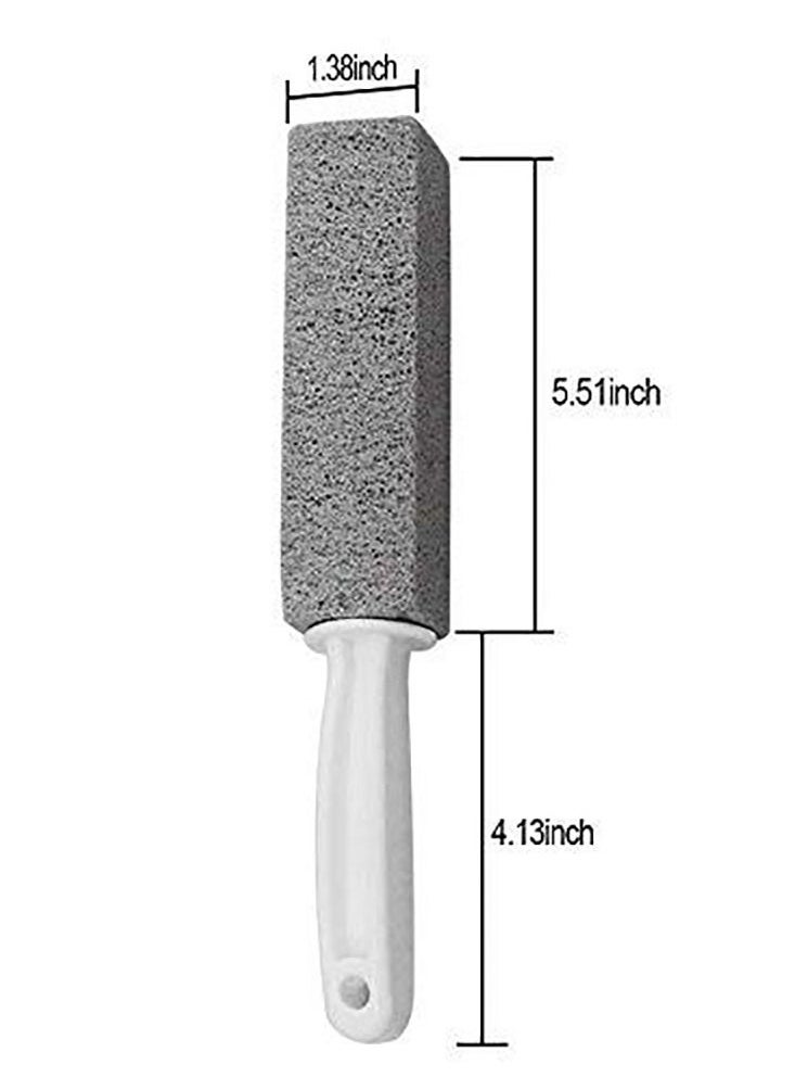 Y&D - 4 Pack Pumice Cleaning Stone with Handle, Toilet Bowl Ring Remover Cleaner Brush Stains and Hard Water Rust Grill Griddle - Image 1
