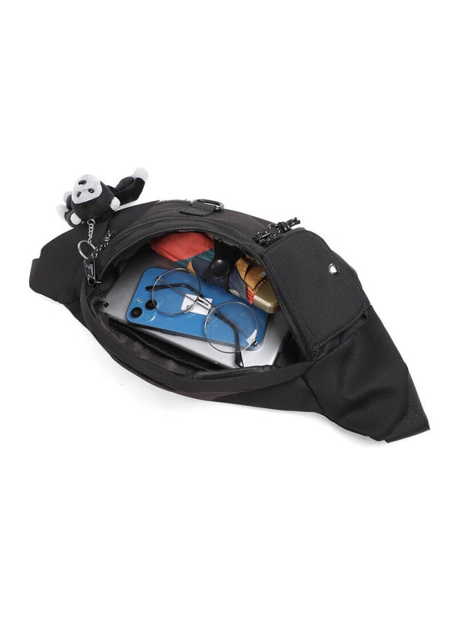 Viney Crossbody Bag For Men And Women, Cycling Style Shoulder Bag, Large Capacity Phone Bag, Casual Waist Pack, Chest Bag, Trendy Men'S Bag, Sports Nylon Canvas Women'S Bag, Fashionable Travel Functional Chest Pack, Commuter Light Luxury Business Bag - Image 4