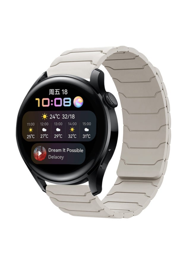 Suitable For Samsung Watch567 Watch Strap Huawei Gt3/4/5 Huami Armor Warrior Silicone Magnetic Watch Strap 