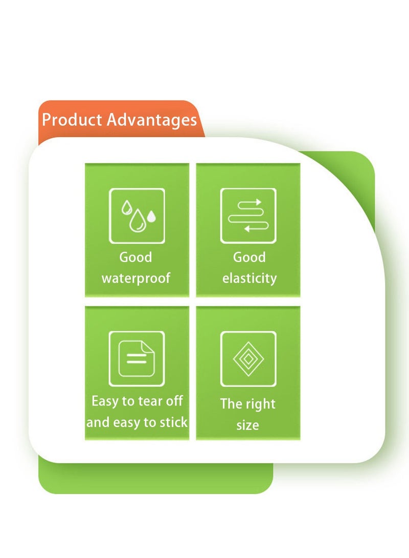 100 قطعة من غطاء الأذن للأطفال المقاوم للماء مع قطن ماص ، وأغطية أذنين لحديثي الولادة للاستحمام والسباحة والغطس والرياضات المائية الأخرى - Image 5