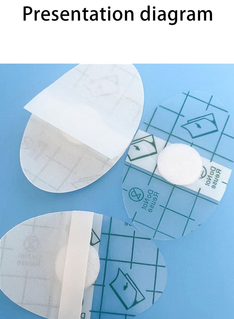 100 قطعة من غطاء الأذن للأطفال المقاوم للماء مع قطن ماص ، وأغطية أذنين لحديثي الولادة للاستحمام والسباحة والغطس والرياضات المائية الأخرى - Image 3