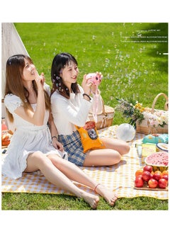 Ssovi Outdoor Picnic Mat, Moisture-Proof And Thickened Moisture-proof Mat, Beach Camping Mat, Outdoor Cushion,Foldable Waterproof Outdoor Picnic Mat 200 x 200cm（yellow）  - Image 2