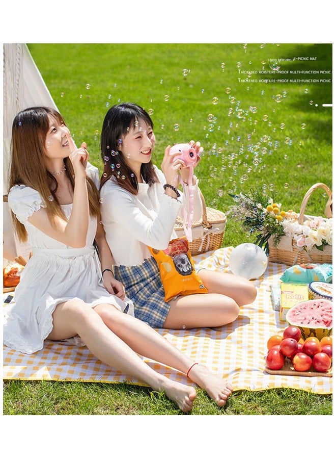 Ssovi Outdoor Picnic Mat, Moisture-Proof And Thickened Moisture-proof Mat, Beach Camping Mat, Outdoor Cushion,Foldable Waterproof Outdoor Picnic Mat 200 x 200cm（yellow） - Image 2