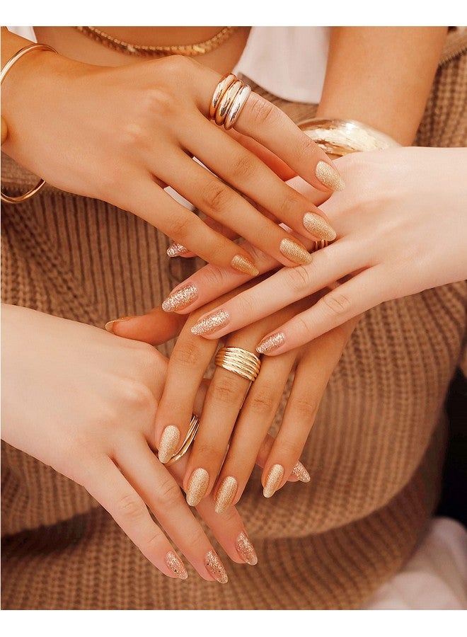 Morgan Taylor Nail Lacquer (All That Glitters Is Gold) Gold Sparkle Nail Polish Finger Nail Polish Long Lasting Nail Polish Gold Nail Lacquer Finger Nail Polishes 5 Ounce - Image 4