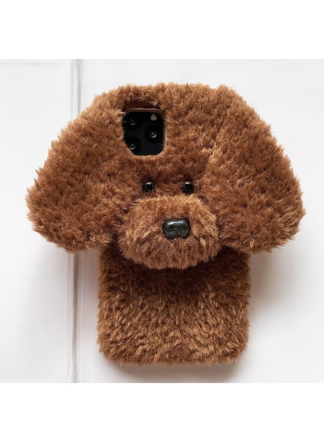 اس-توب جراب لهاتف iPhone 12 Pro، جراب هاتف من مادة TPU على شكل كلب تيدي - Image 4