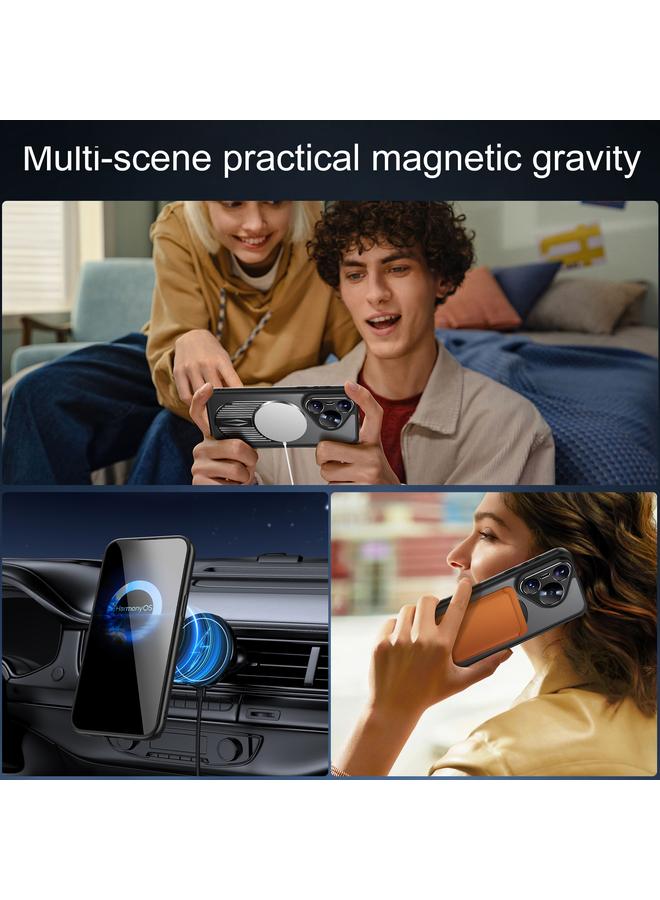 زبون حافظة لهاتف هواوي بورا 70 حافظة هاتف حاملة لتبديد الحرارة والروائح العلاجية MagSafe - Image 2