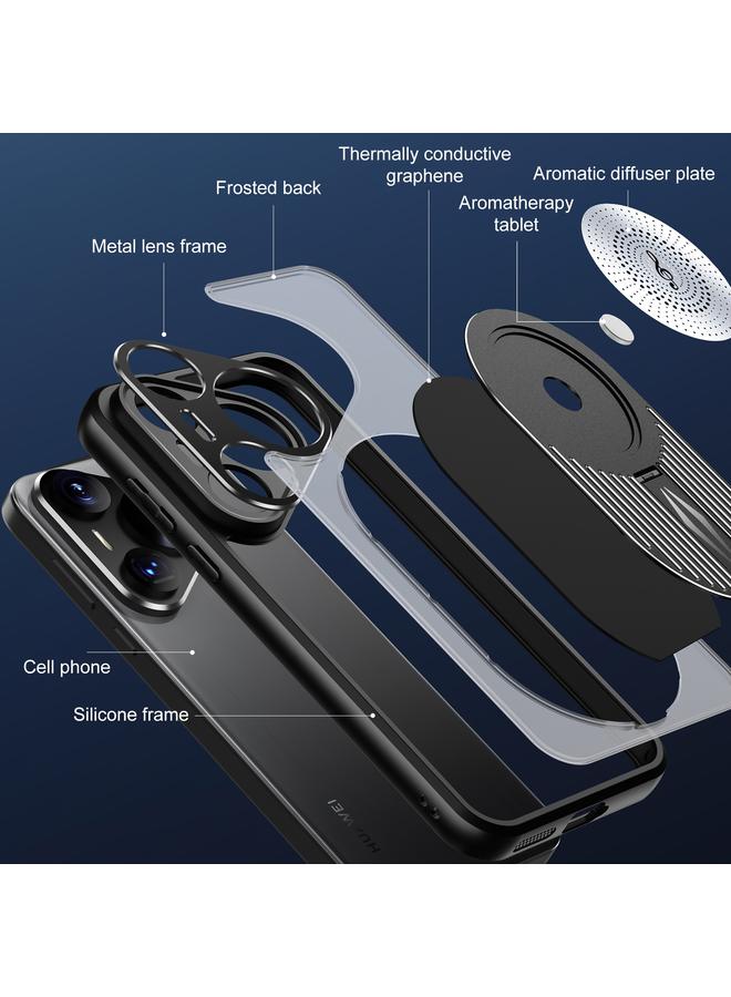 زبون حافظة لهاتف هواوي بورا 70 حافظة هاتف حاملة لتبديد الحرارة والروائح العلاجية MagSafe - Image 5