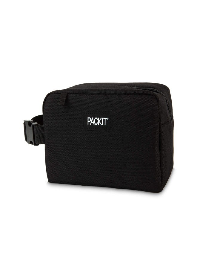 PackIt Freezable Snack Box, Black, Built with EcoFreeze Technology, Collapsible, Reusable, Zip Closure with Buckle Handle, Perfect All Ages and Fresh Snacks on the go - Image 2