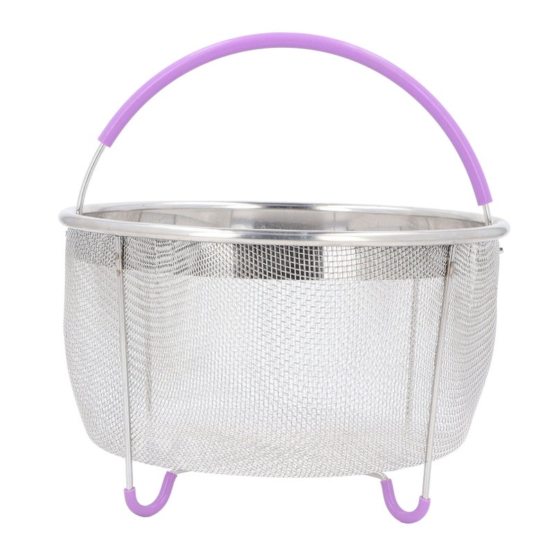 Stainless Steel Steamer Basket: 304 Food-Grade Material, Single-Handle Design - Multi-Functional Steamer Insert for Pressure Cooker, Home Kitchen, Fitness Enthusiasts - Image 1