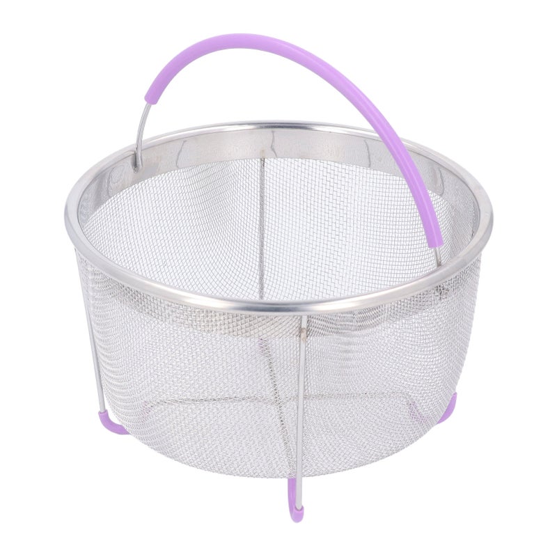 Stainless Steel Steamer Basket: 304 Food-Grade Material, Single-Handle Design - Multi-Functional Steamer Insert for Pressure Cooker, Home Kitchen, Fitness Enthusiasts - Image 3